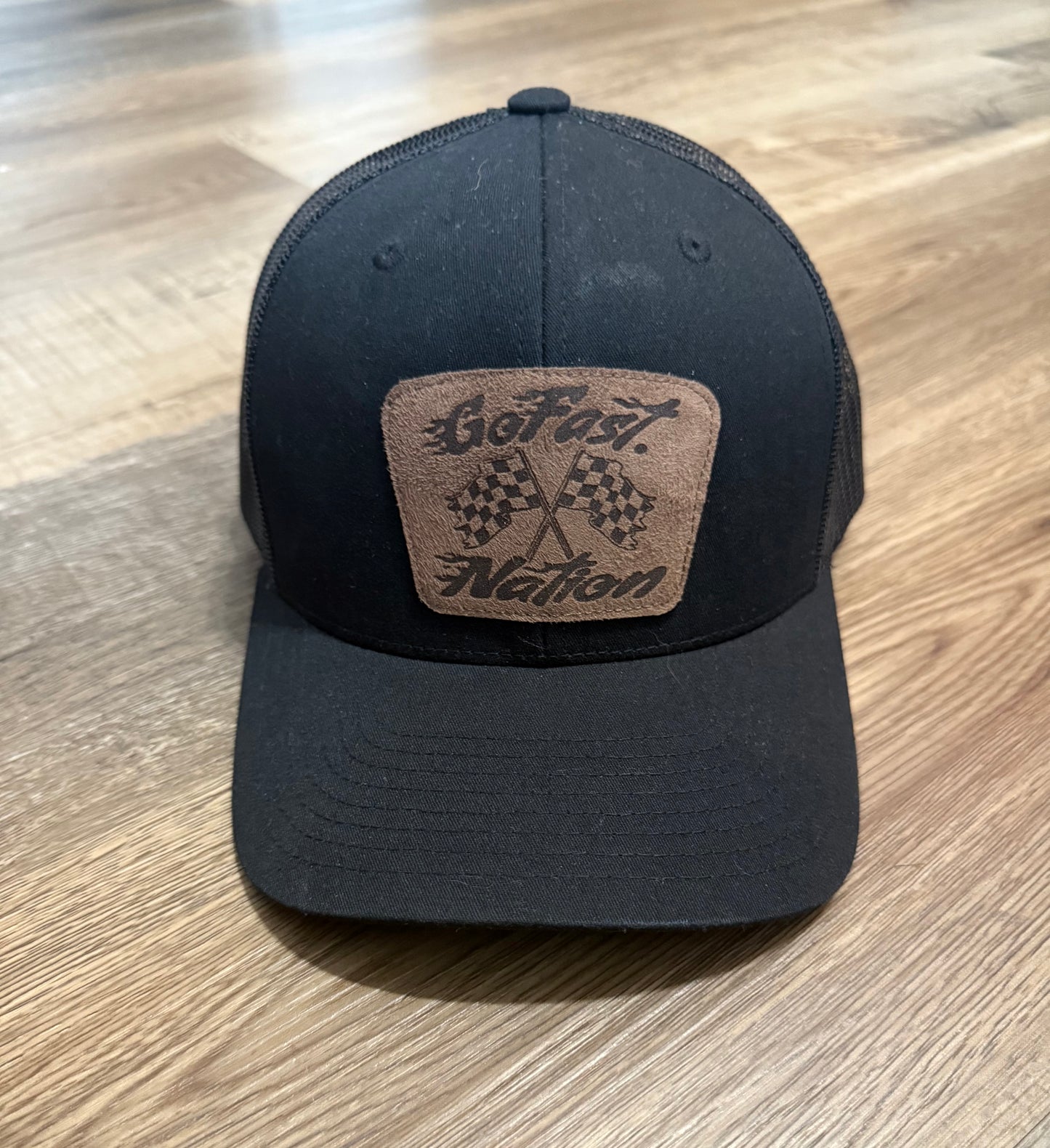 GoFast Checker Flag Trucker Hat