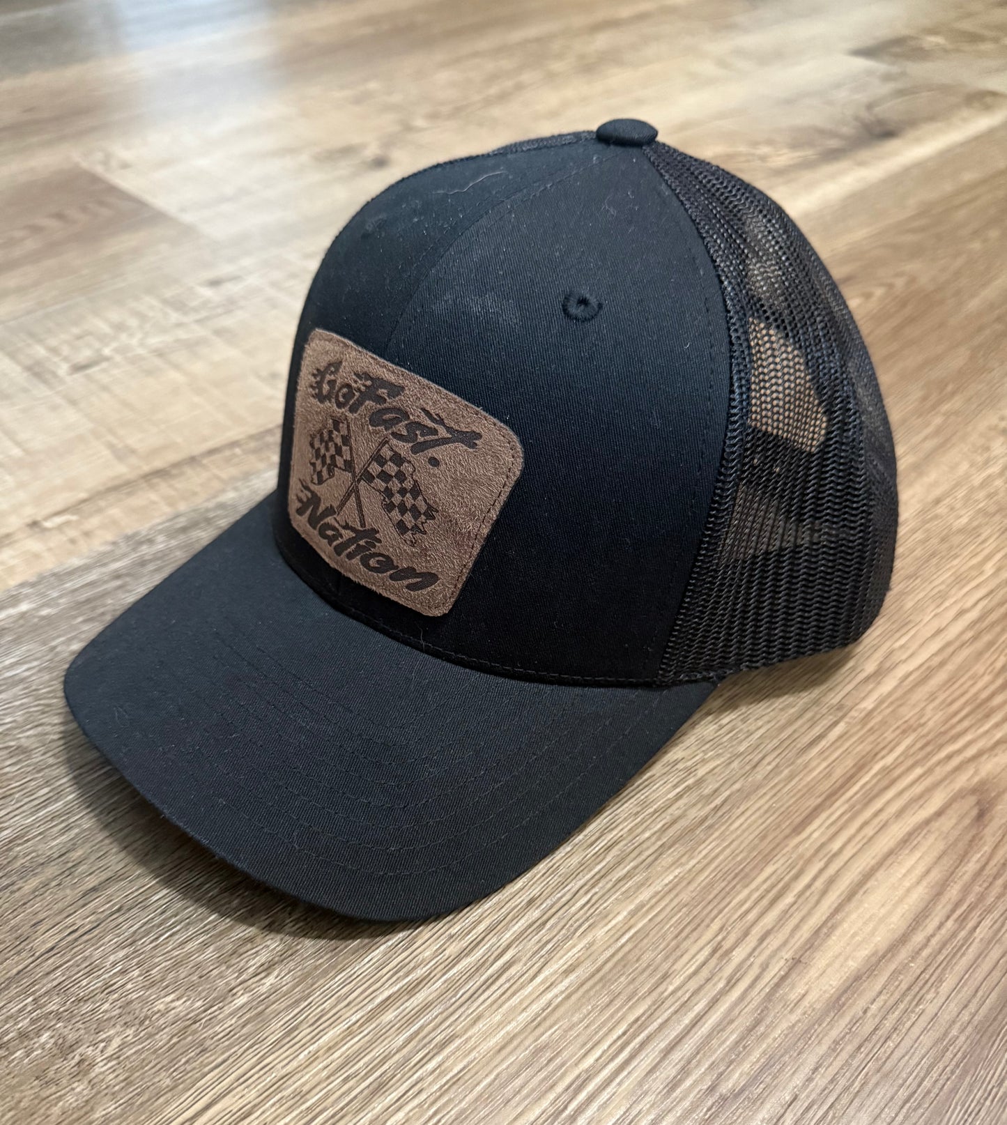 GoFast Checker Flag Trucker Hat