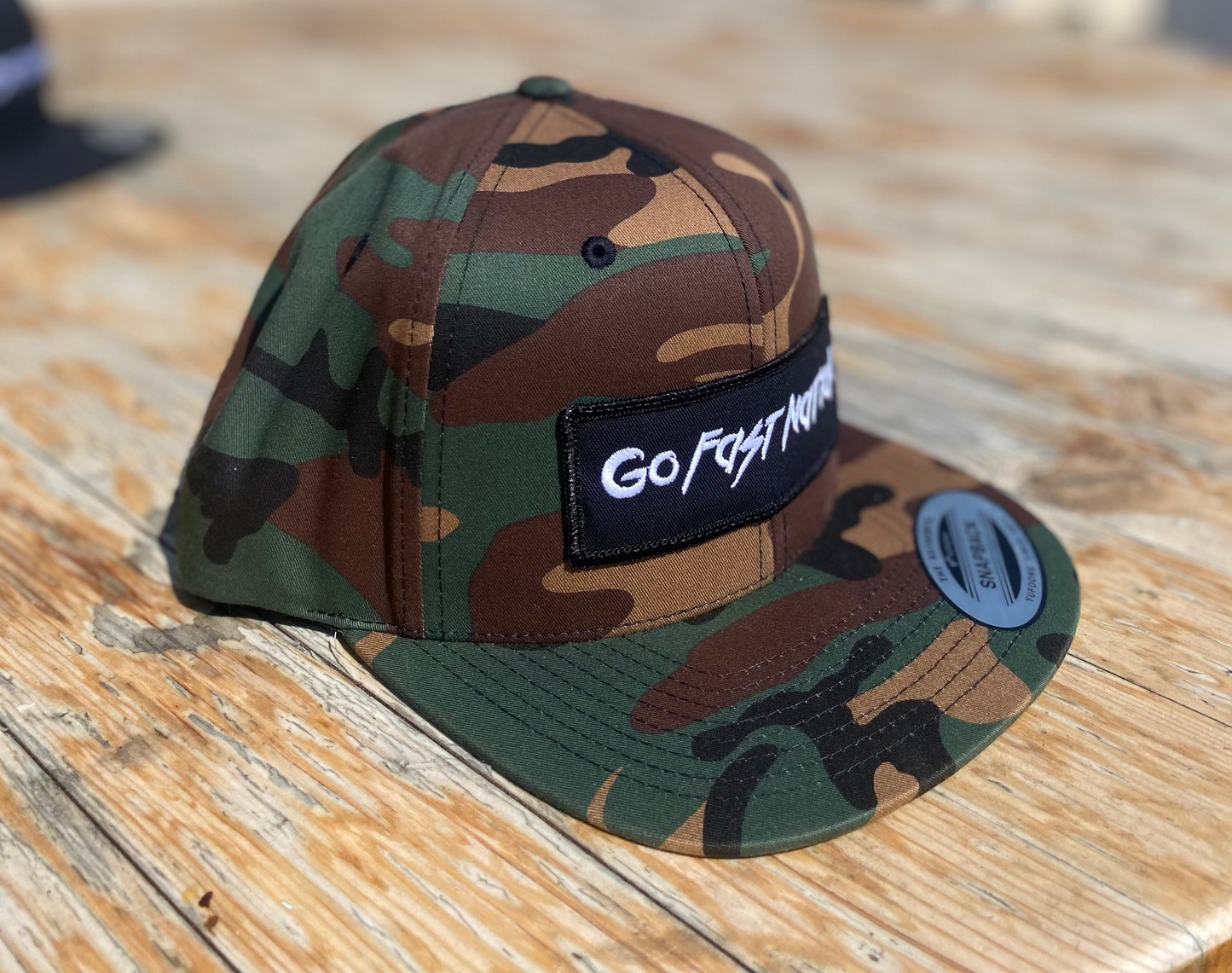 GoFast Nation Camo Flat Bill Snapback